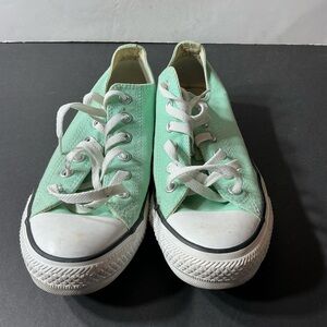 Mint Green Canvas Sneakers